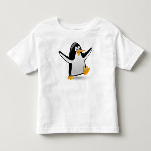 Camiseta Infantil Pinguim Engraçado Fofo