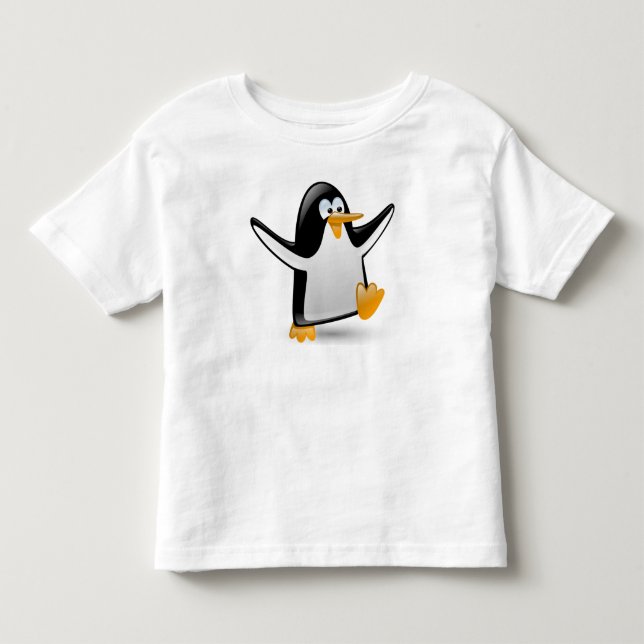 Camiseta Infantil Pinguim Engraçado Fofo (Frente)