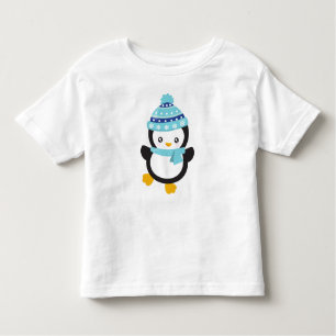 Camiseta Infantil Pinguim Gato, Pinguim De Bebê, Pinguim Com Scarf