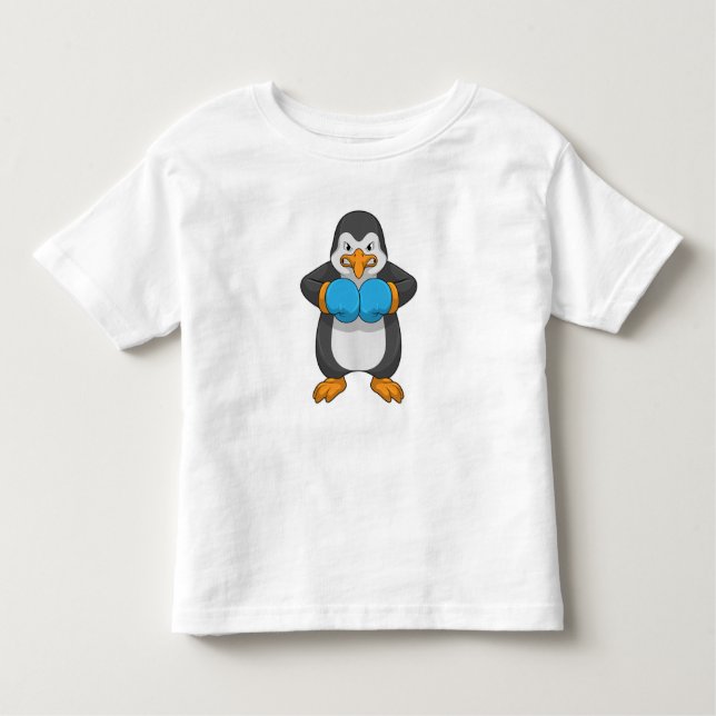 Camiseta Infantil Pinguim na caixa com luvas in a box (Frente)