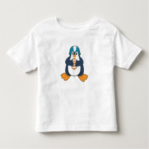 Camiseta Infantil Pinguim no Futebol