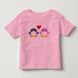 Camiseta Infantil pinguins bebês kawaii amam doce fofo