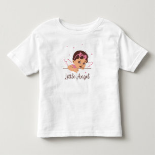 Camiseta Infantil Pink Angel Wings Bonitinha