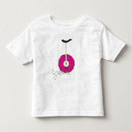 Camiseta Infantil Pink Doughnut Wheel Sprinkles Coloridos Coloridos