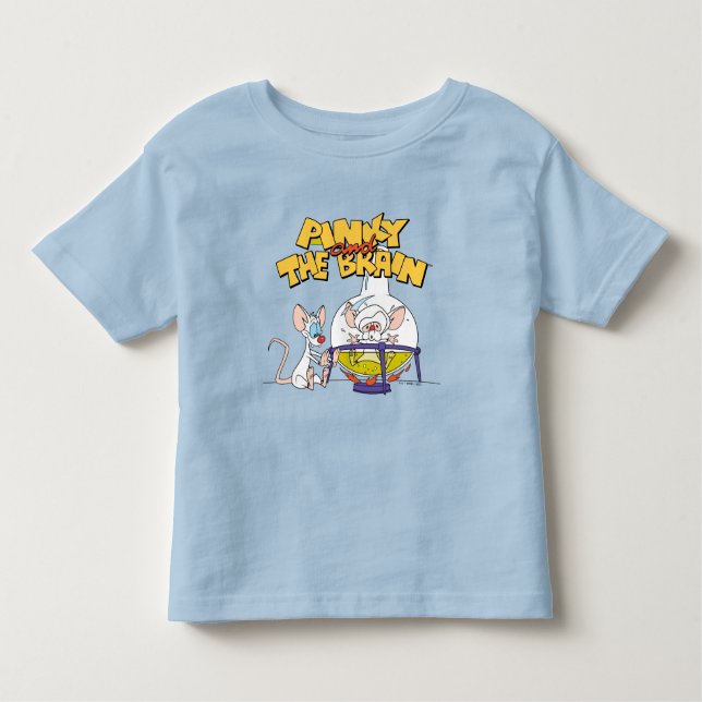 Camiseta Infantil Pinky e o Cérebro | Ciências laboratoriais (Frente)