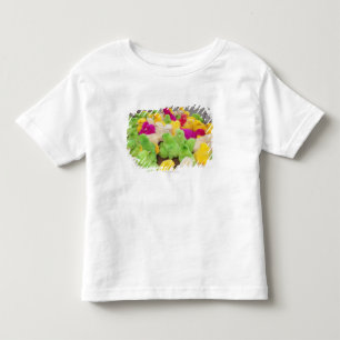 Camiseta Infantil Pintinhos do bebê em uma caneta em um mercado