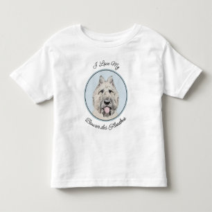 Camiseta Infantil Pintura Bouvier des Flandres - Arte Cachorra Origi