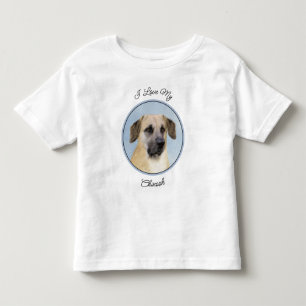 Camiseta Infantil Pintura Chinook (Ouvidos Soltos) - Arte Cachorro O