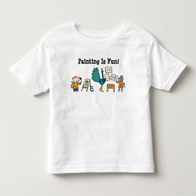 Camiseta Infantil Pintura com Maisy! (Frente)