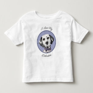 Camiseta Infantil Pintura Dalmática - Arte Cachorra Original