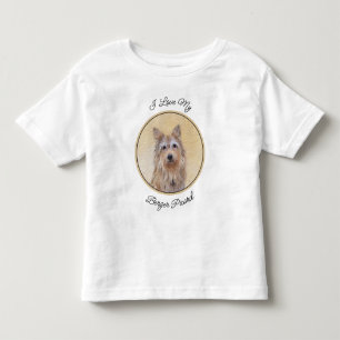Camiseta Infantil Pintura de Berger Picard - Arte de Cachorro Origin