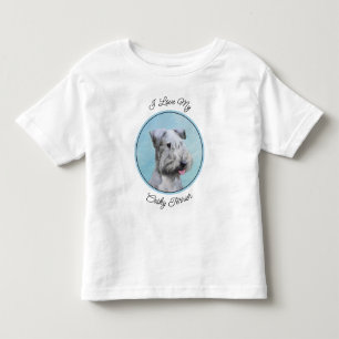 Camiseta Infantil Pintura de Cesky Terrier - Arte de Cachorro Origin