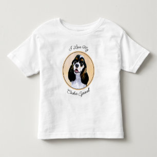Camiseta Infantil Pintura De Cocker Spaniel (Participante) - Arte De