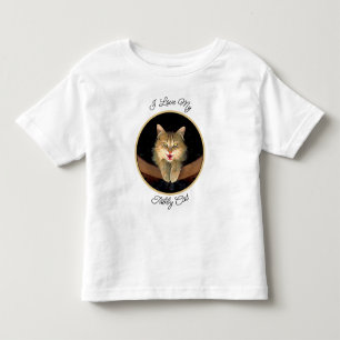 Camiseta Infantil Pintura De Gato Louco - Gato Original Bonito Toddl