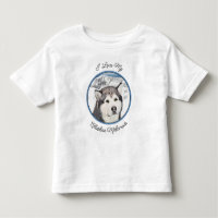Pintura de Malamute no Alasca - Arte de Cachorro O