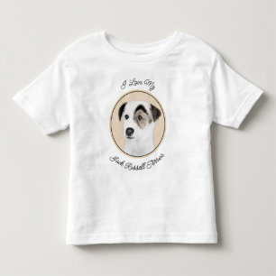 Camiseta Infantil Pintura de Parson Jack Russell Terrier - Arte Cani
