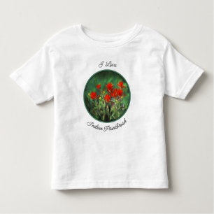 Camiseta Infantil Pintura de pincel índio - Arte Flor Original