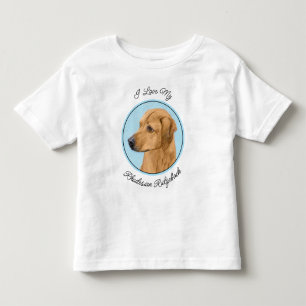 Camiseta Infantil Pintura de Rhodesian Ridgeback - Arte Original de 