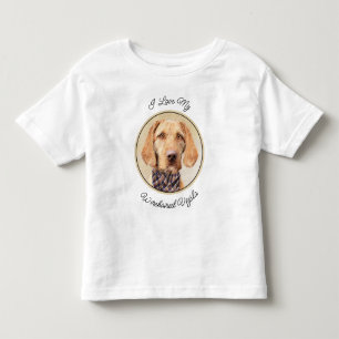 Camiseta Infantil Pintura de Vizsla Arisco - Arte Original de Cachor