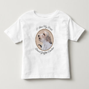 Camiseta Infantil Pintura do Petit Basset Griffon Vendéen - Arte Can