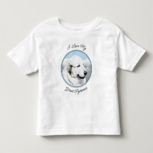 Camiseta Infantil Pintura em Pirenéus excelentes - Arte Original par