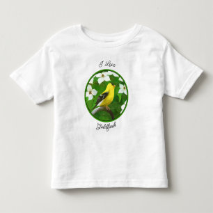 Camiseta Infantil Pintura Goldfinch - Cachorro Original Bonito Toddl