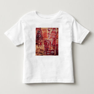 Camiseta Infantil Pintura pré-histórica da rocha