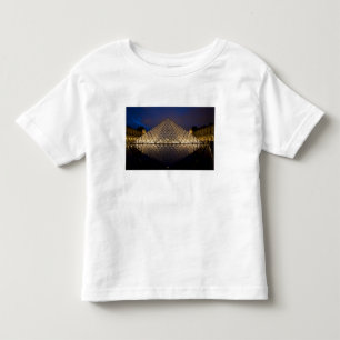 Camiseta Infantil Pirâmide do Louvre pelo arquiteto I.M. Pei em
