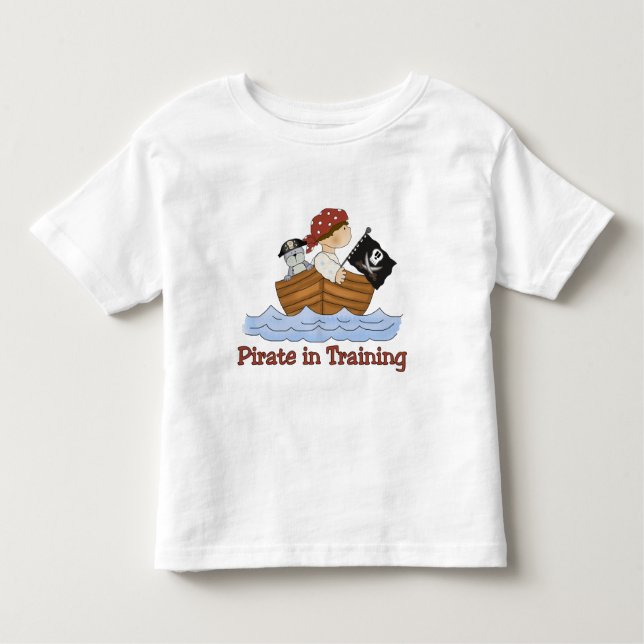Camiseta Infantil Pirata No Treinamento (Frente)