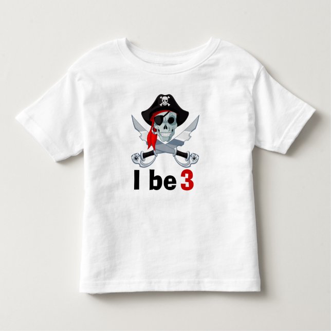 Camiseta Infantil Pirate Birthday (Frente)