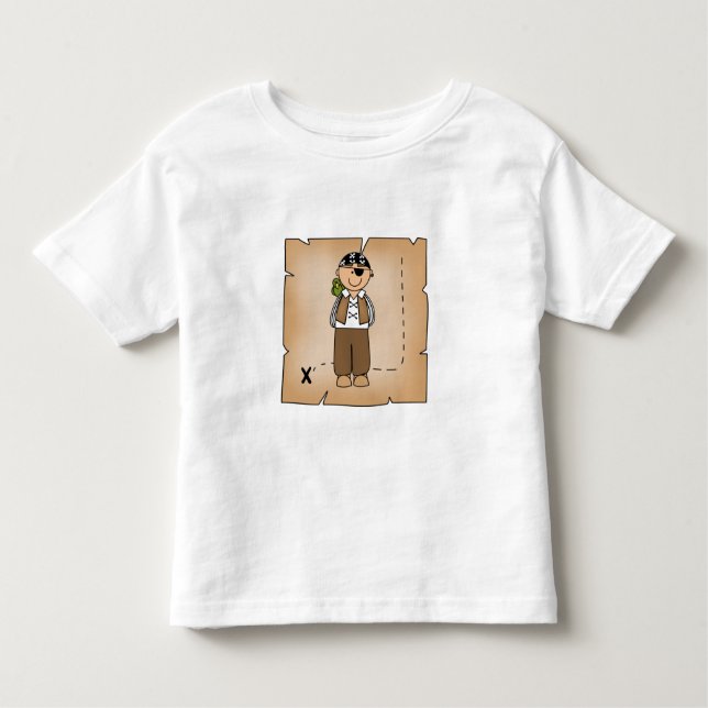 Camiseta Infantil Pirate Boy com Map (Frente)