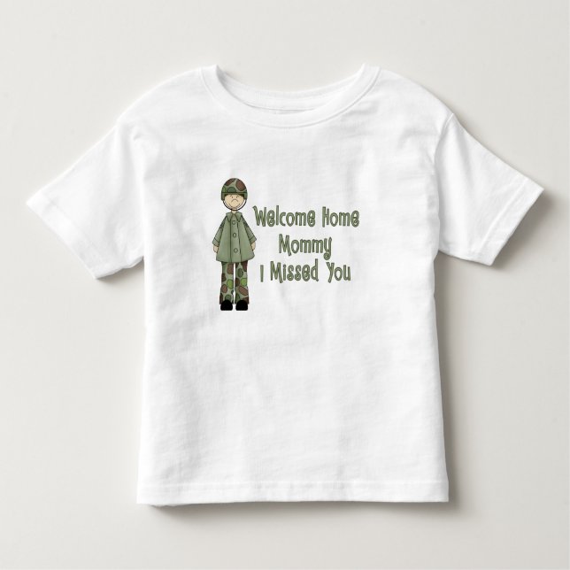 Camiseta Infantil Pirralho Home bem-vindo do exército das mamães (Frente)