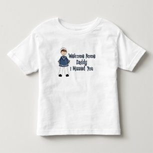 Camiseta Infantil Pirralho Home bem-vindo do marinho do pai (filho)