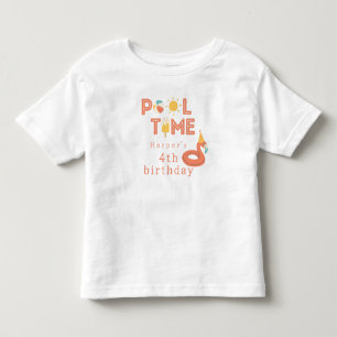 Camiseta Infantil pirulito de flamingo de verão festa de aniversário