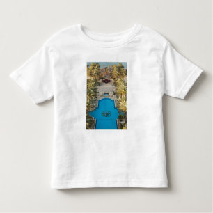 Camiseta Infantil piscina de natação do Hotel Herods Palace, vista e