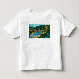 Camiseta Infantil Piscina gigantesca no solenóide Duc Hot Springs