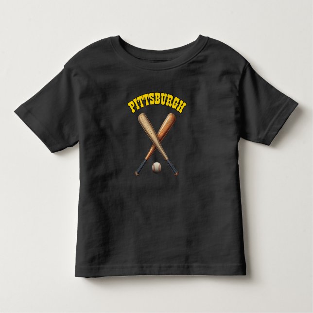 Camiseta Infantil Pittsburgh Baseball (Frente)