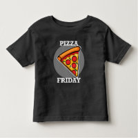 Pizza Friday Design - Toddler Fine Jersey T-Shirt