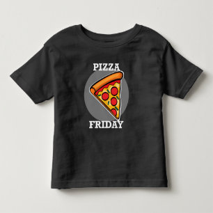 Camiseta Infantil Pizza Friday Design - Toddler Fine Jersey T-Shirt