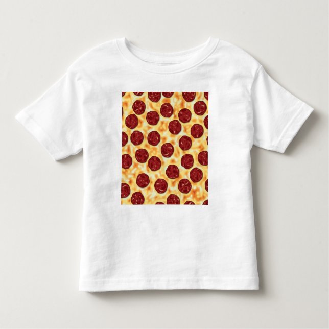 Camiseta Infantil Pizza Pepperoni (Frente)