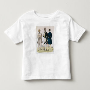 Camiseta Infantil Placa de forma que descreve a roupa masculina