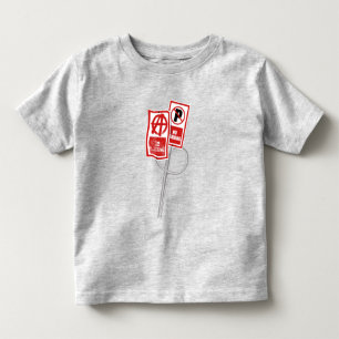 Camiseta Infantil placa de não estacionar anarquia