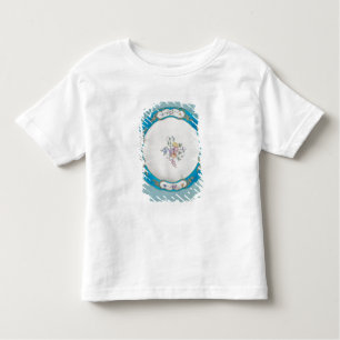 Camiseta Infantil Placa decorada com um teste padrão floral, Sevres