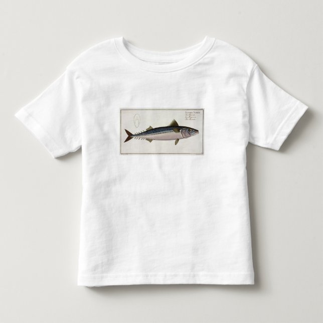 Camiseta Infantil Placa LIV da cavala (Scomber do Scomber) 'de (Frente)