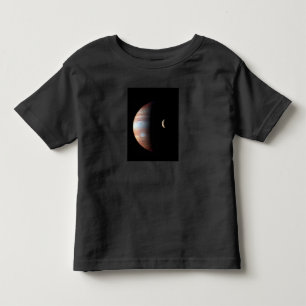 Camiseta Infantil Planeta Gás Júpiter e Lua Galileu