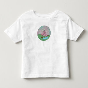 Camiseta Infantil Planeta Natal do Homem-Mota Arte Cósmica de Folc