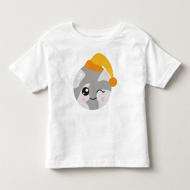 Camiseta Infantil Planeta Sonolento, Planeta Gelado, Planeta Com Noi (Frente)
