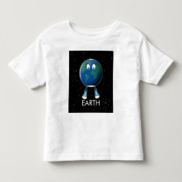 Camiseta Infantil Planeta Terra e Estrelas