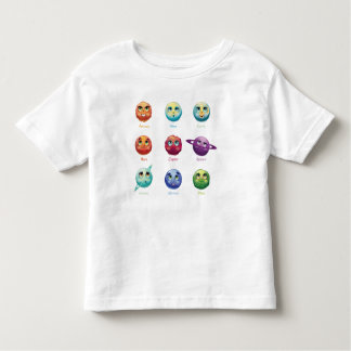 Camiseta Infantil Planetas dos desenhos animados