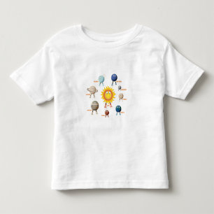Camiseta Infantil Planetas e Sistema Solar